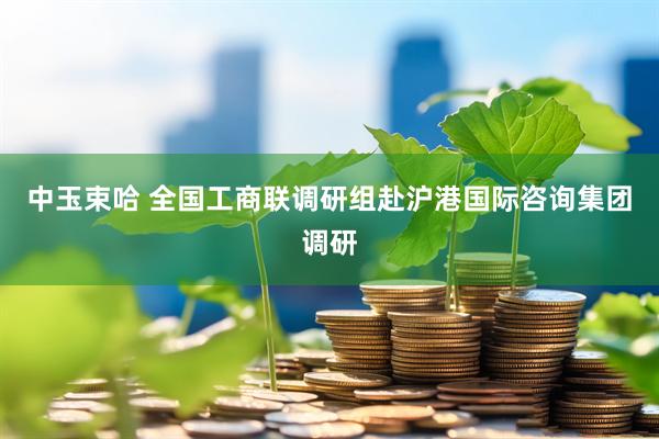 中玉束哈 全国工商联调研组赴沪港国际咨询集团调研